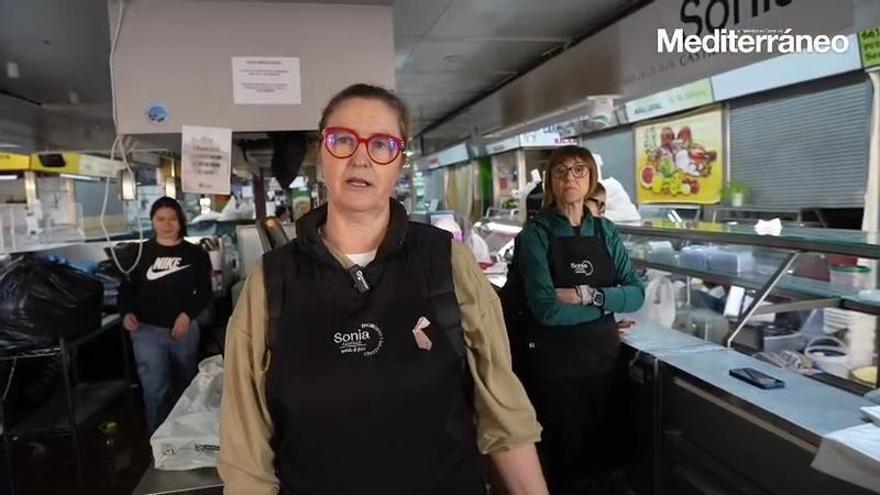 Los vendedores del Mercado Central de Castelló inician su traslado a su ubicación provisional