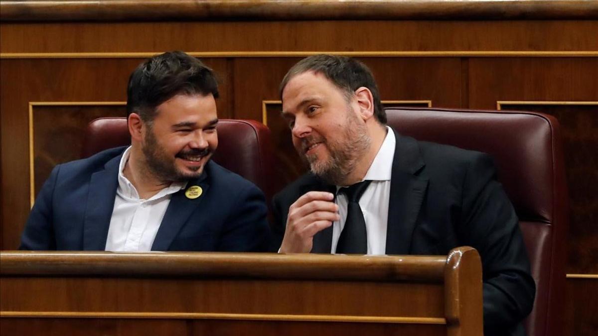 Oriol Junqueras y Gabriel Rufián