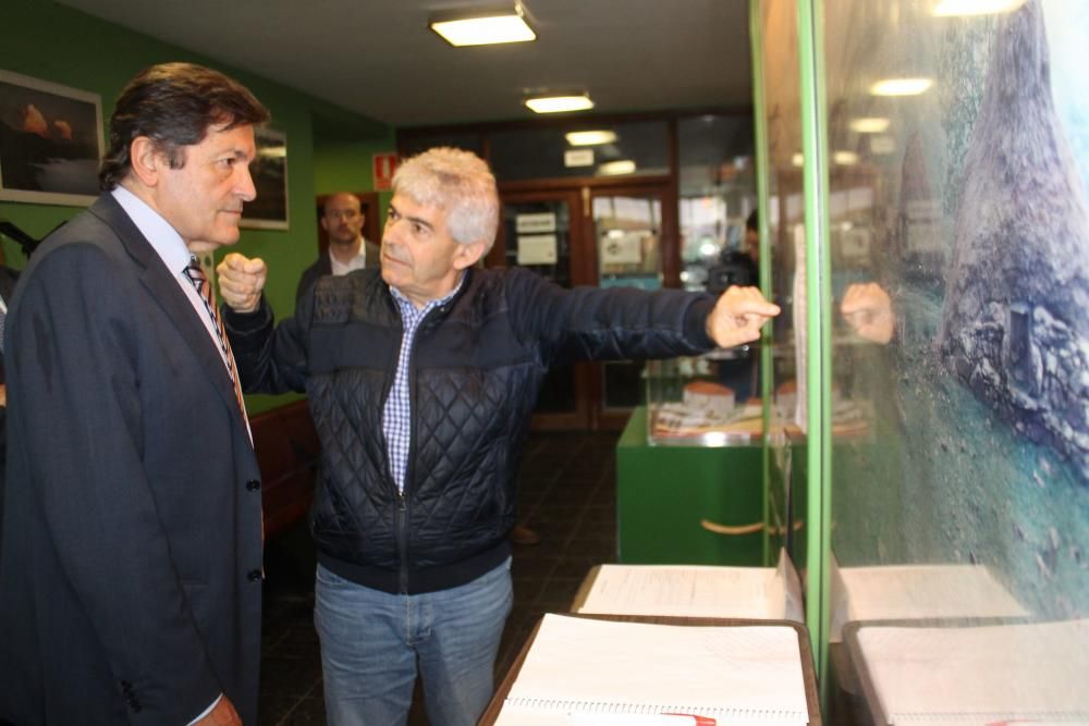 Javier Fernández de visita en Somiedo