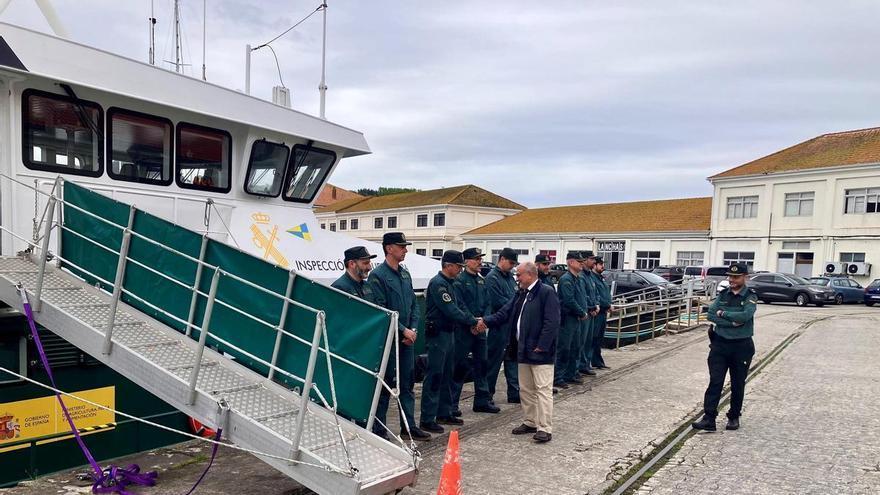 La Guardia Civil del Mar se forma en Marín con la 'Río Luna' para plantar cara al narcotráfico