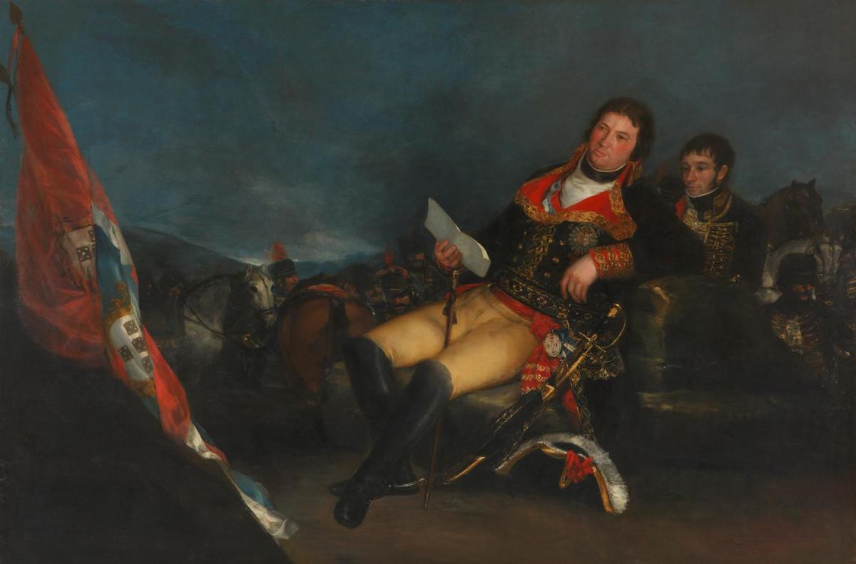 El cuadro de Perovani está expuesto junto al retrato de Manuel Godoy que Goya pintó en 1801.