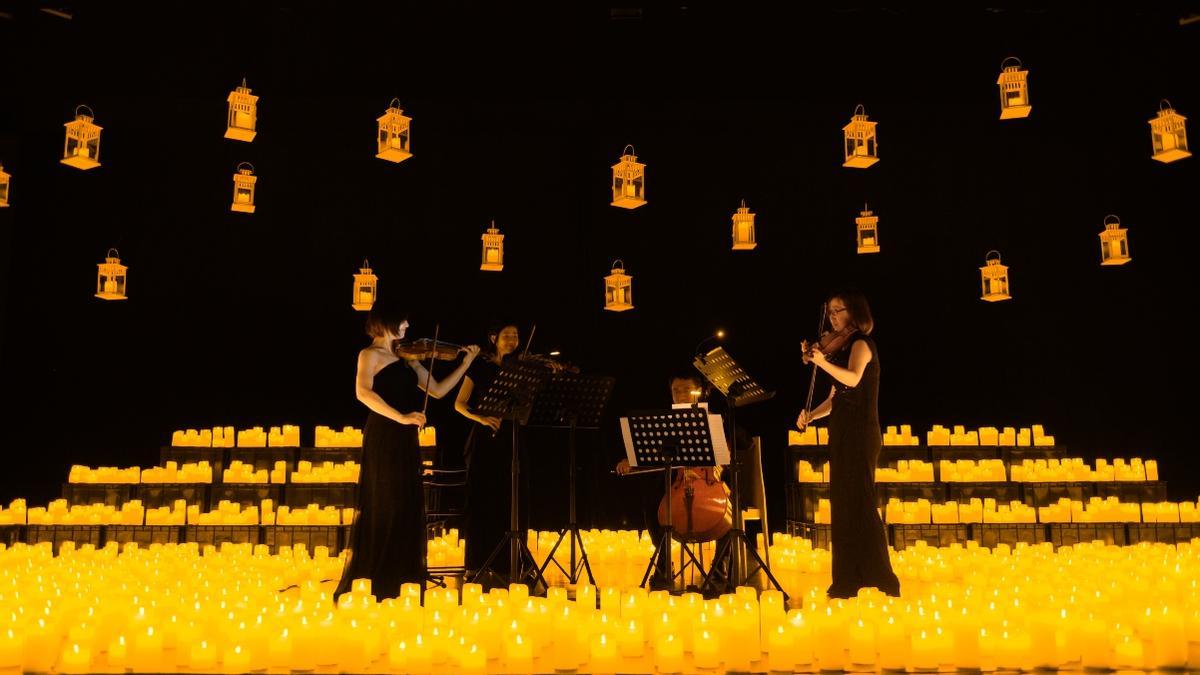 Un concierto 'Candlelight' con velas, en una imagen de archivo