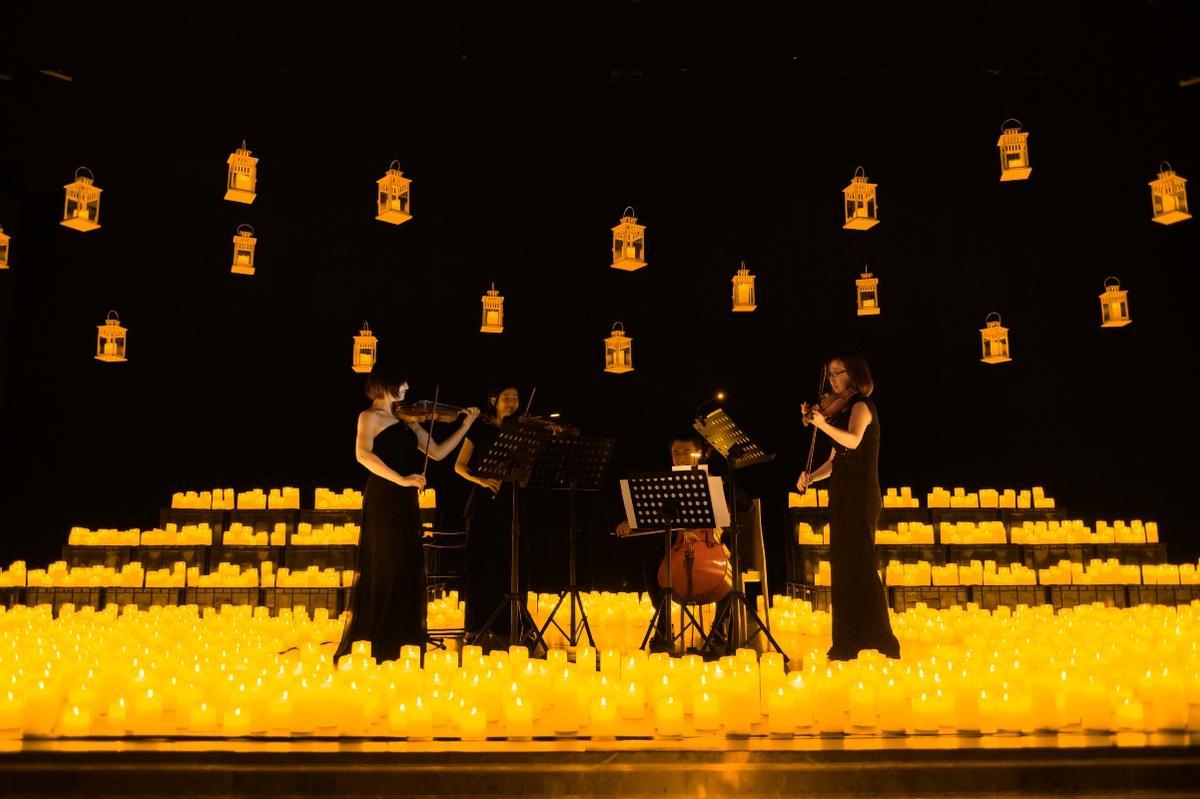 Un concierto 'Candlelight' con velas, en una imagen de archivo