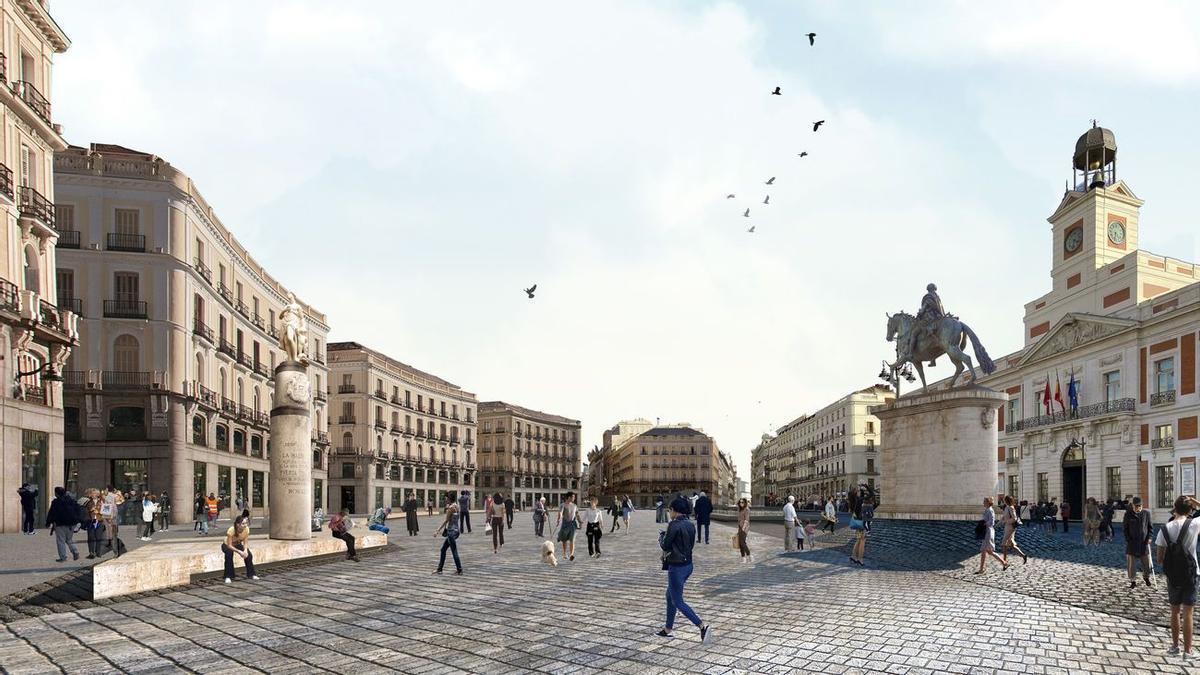 Así será la nueva Puerta del Sol de Madrid: sin 'ballena' y enfocada al  peatón