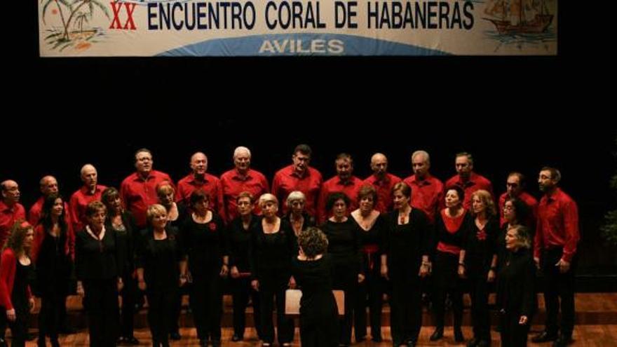 Actuación de una coral en la última edición del festival de habaneras.