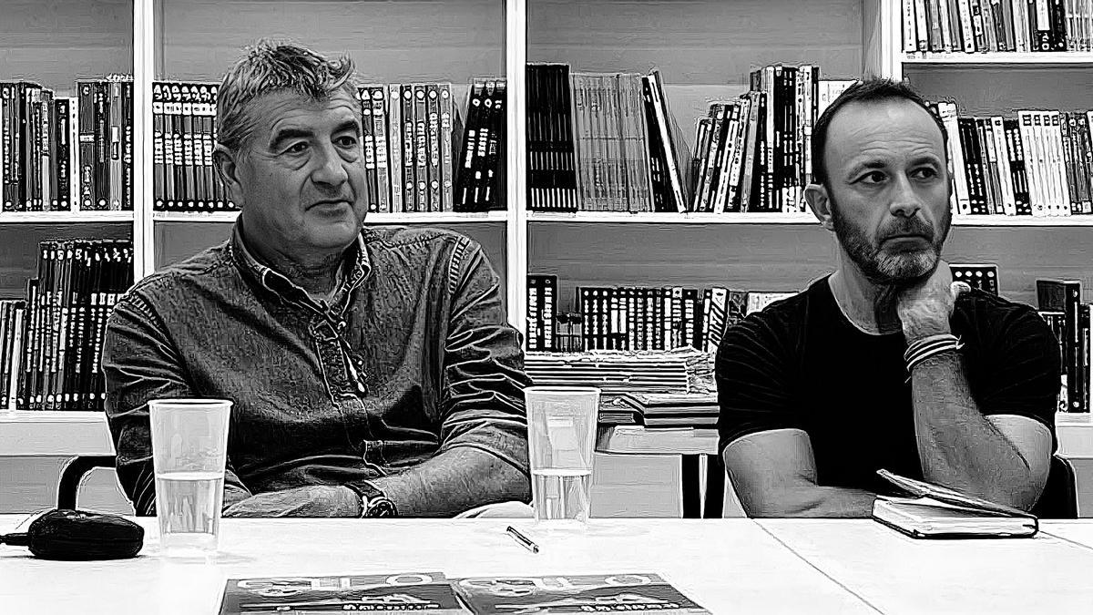 Mendiola i Gallego durant la presentació del llibre