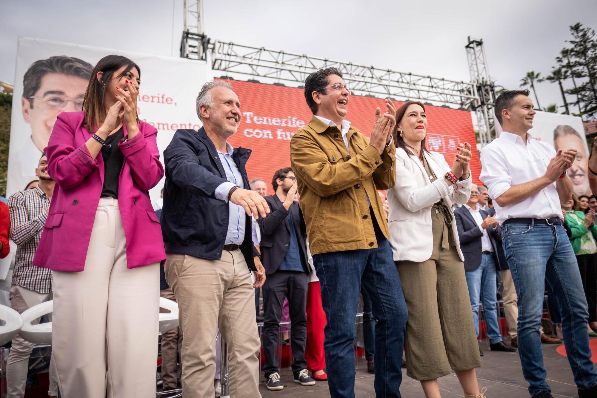 El PSOE presenta las candidaturas por la isla de Tenerife.