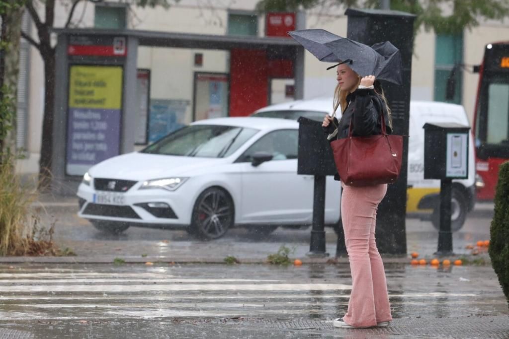 Temporal de lluvia en València