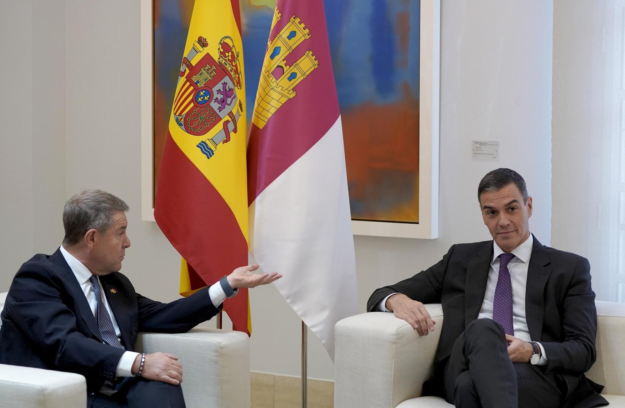 Sánchez recibe a López Miras, Mazón y Page