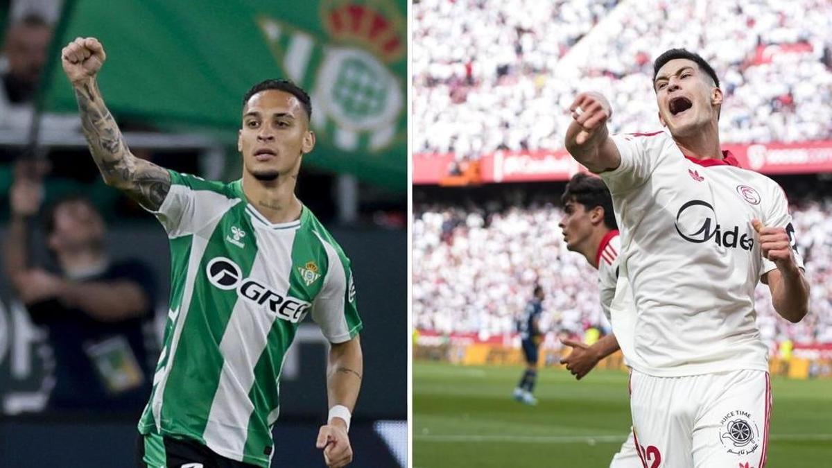 Antony y Castrín, en partidos con Betis y Sevilla en la temporada 25/26