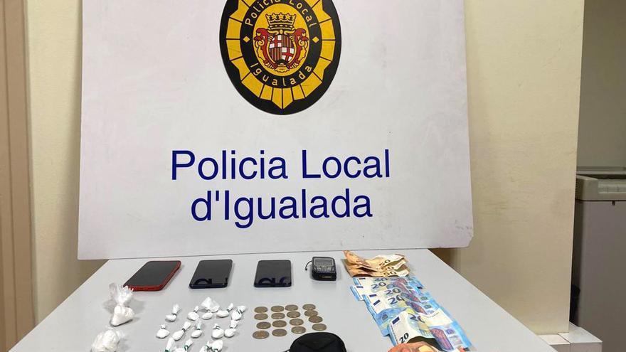 La Policia Local d&#039;Igualada deté un home que portava 32 grams de cocaïna