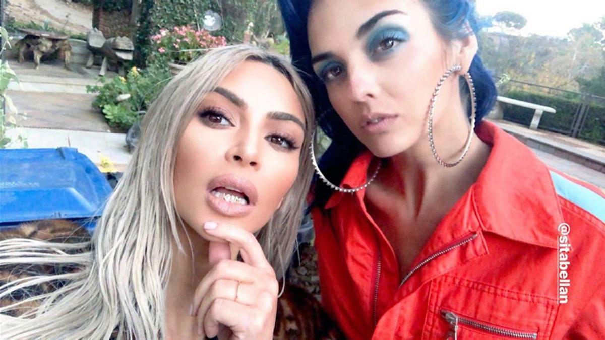 Kim Kardashian y Sita Abellán, juntas