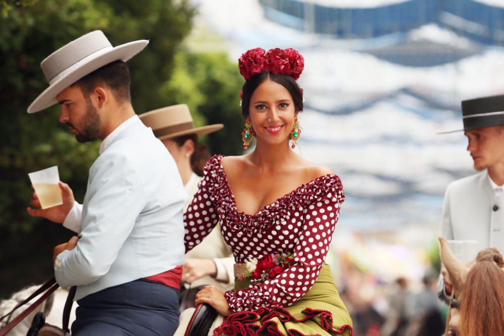 Ambiente en el Real de la Feria de Málaga del martes 16 de agosto.