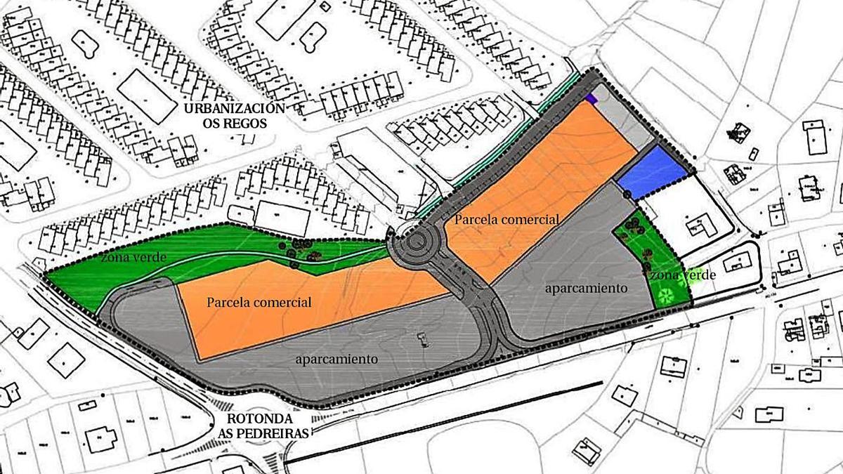 Propuesta de ordenación para el parque comercial presentada en 2016. |   // L.O.