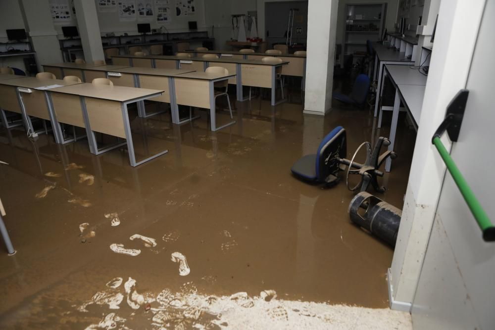 La inundación causa daños por más de millón y medio de euros en la Politécnica