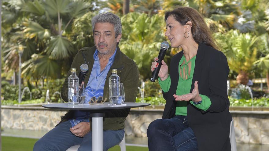 Rueda de prensa con Ricardo Darín y Andrea Pietra en el Hotel Santa Catalina