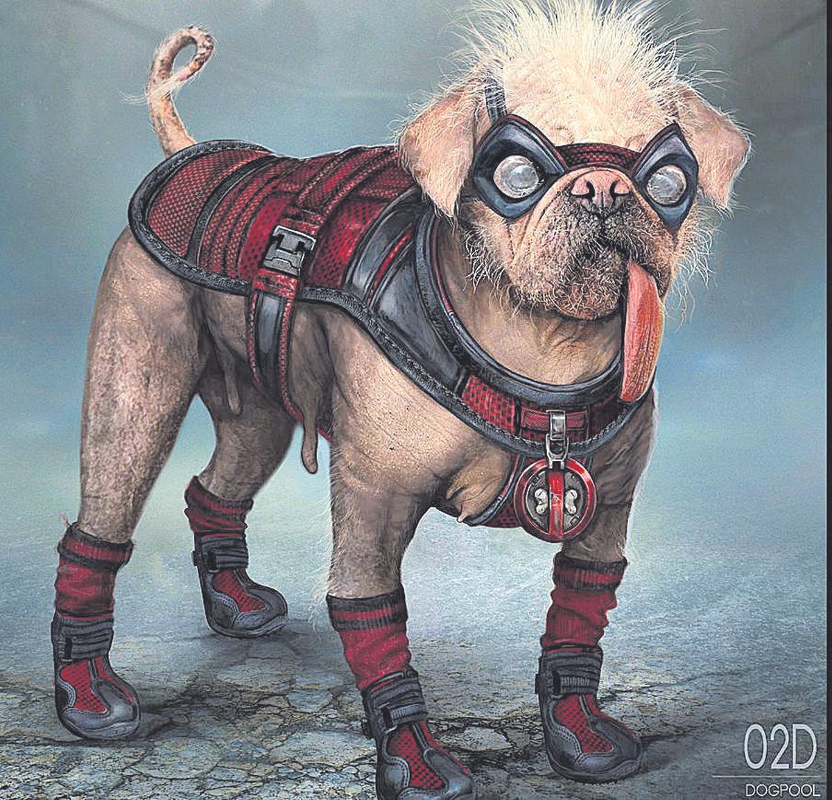 Figurín del mítico perro de ‘Deadpool & Wolverine.