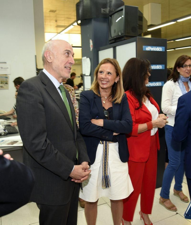 Visita de Javier Moll, presidente de Prensa Ibérica, a EL PERIÓDICO DE ARAGÓN