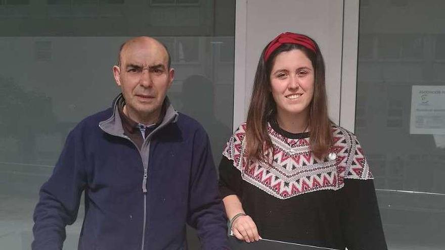 Roberto Fernández García y Ana Carlota Gil, ayer.