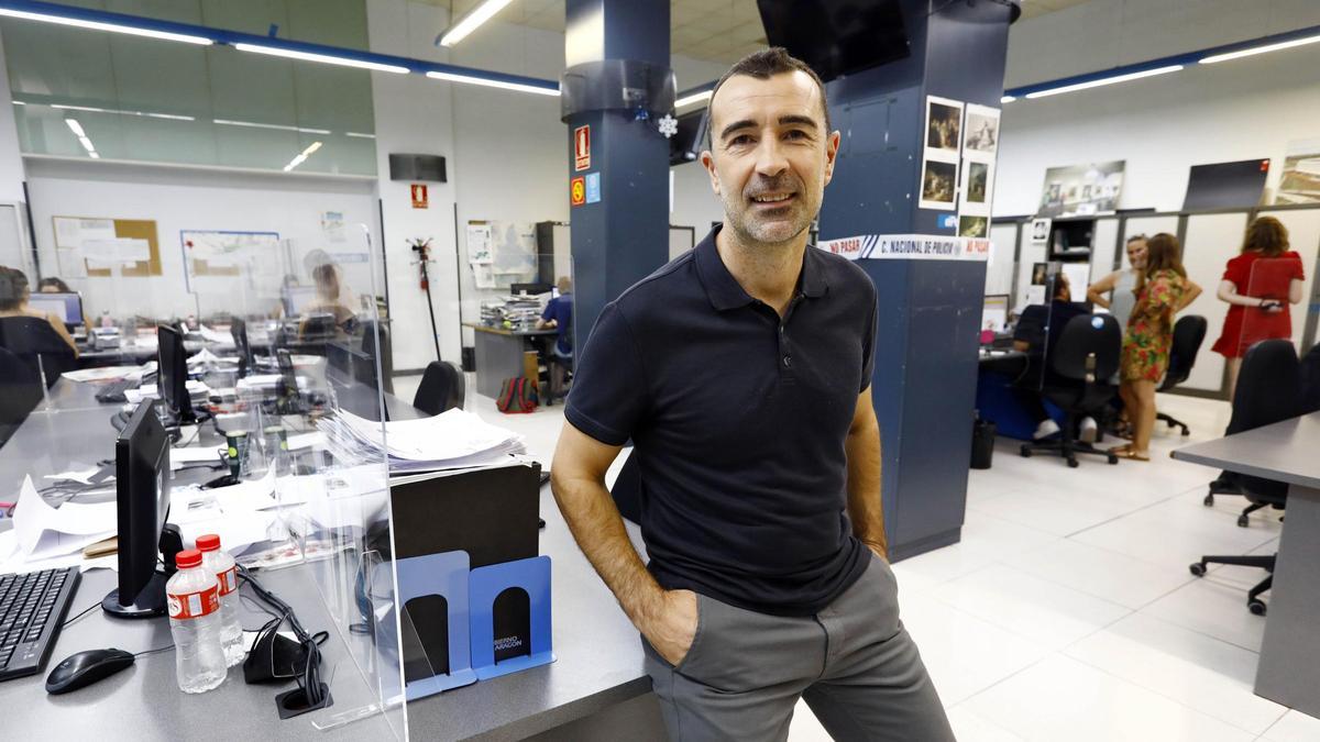 Juan Carlos Carcedo, durante una visita a EL PERIÓDICO.