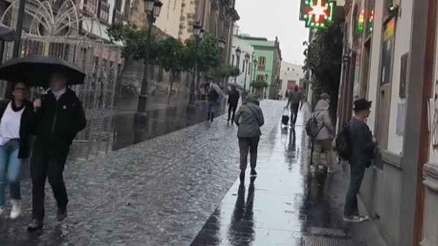 La borrasca Garoé, la primera con un nombre canario, trae nieve y granizo a Canarias