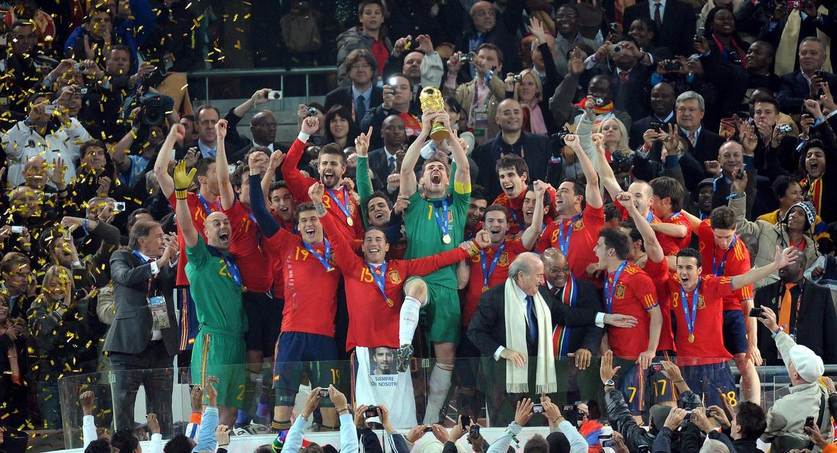 Celebración del Mundial de 2010 en Sudáfrica