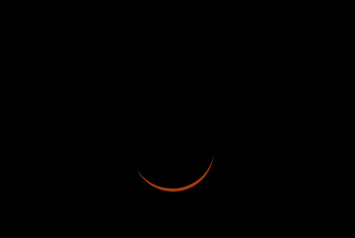Imagen del eclipse desde Mérida Imagen del eclipse desde Mérida