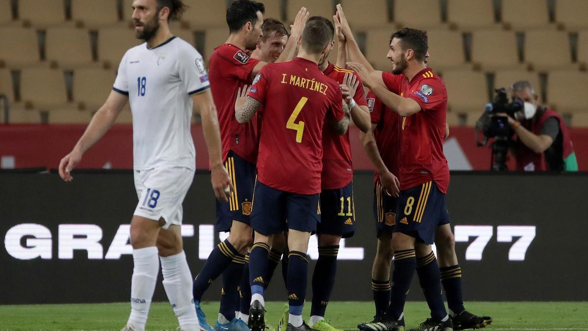España derrotó a Kosovo en La Cartuja