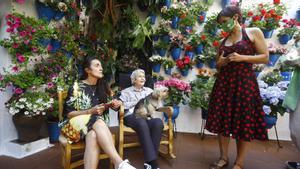 La líder de Andalucía Adelante, Teresa Rodríguez, en el Festival de los Patios de Córdoba.