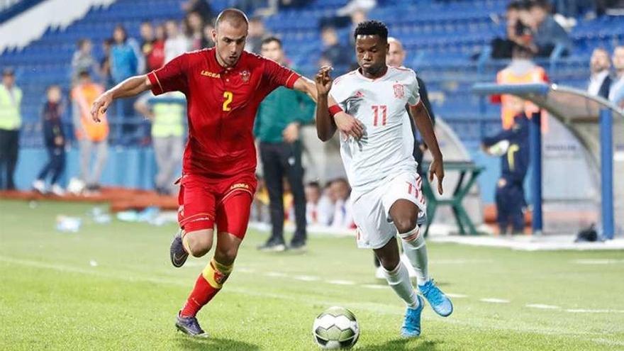 Ansu Fati debuta con la sub-21 en Montenegro, con Dani Martín titular