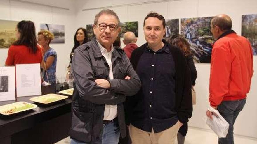 Roberto Verino y Fernando Sacó, en la inauguración. // Iñaki Osorio