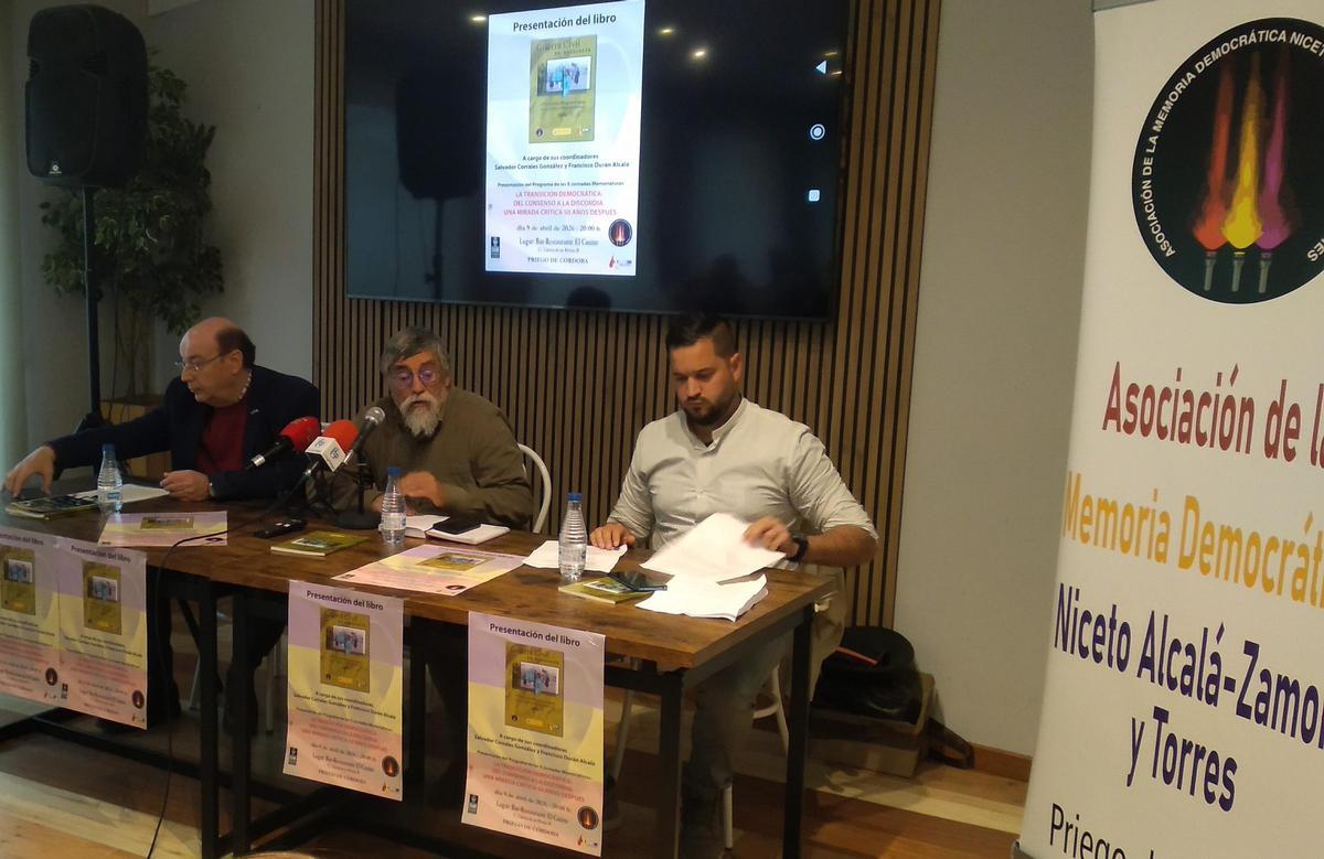Presentación de las jornadas memorialistas que se celebrarán en Priego.