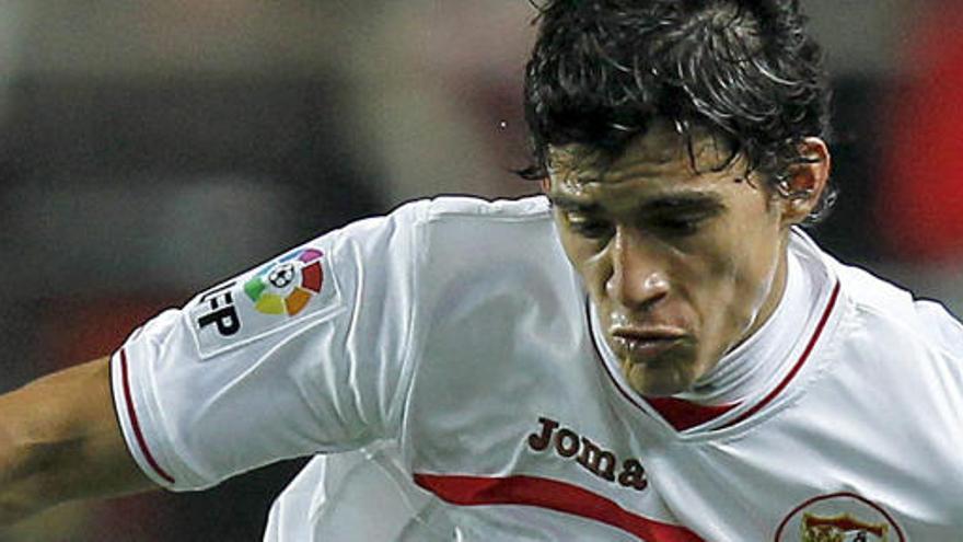 El jugador del Sevilla Perotti.