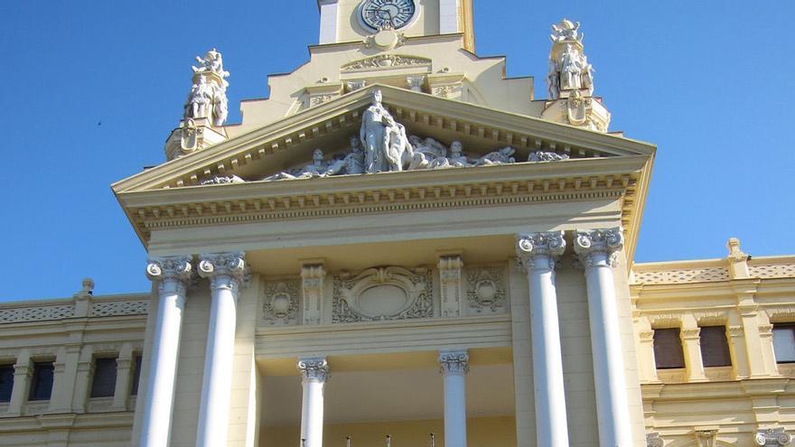 Fachada del Ayuntamiento de Málaga.