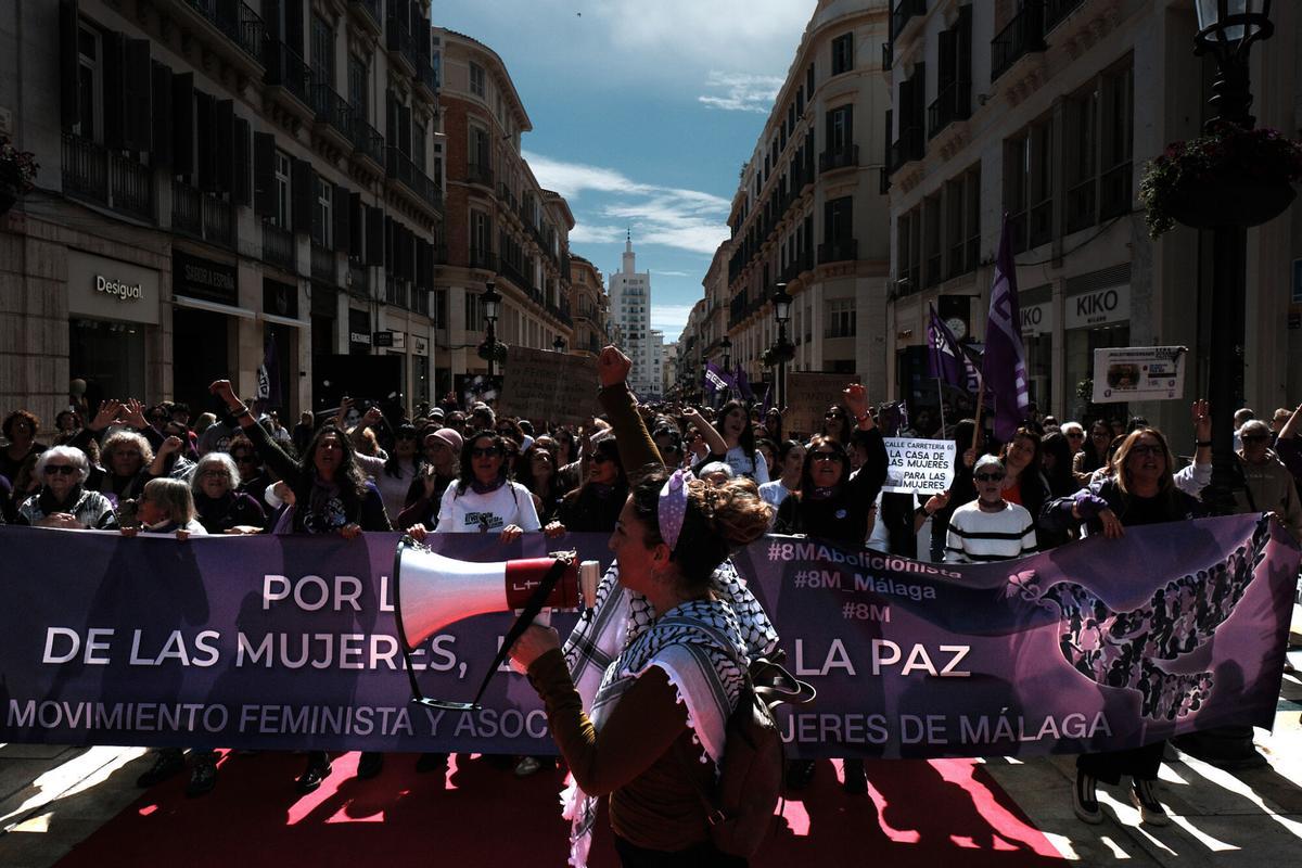 Manifestación por la celebración del 8M.