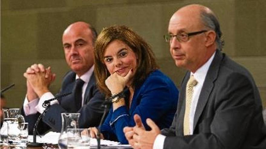 Montoro, durant una roda de premsa posterior al Consell de Ministres.