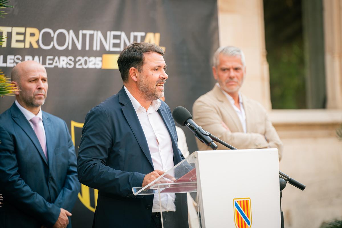 José Tirado, durante su intervención en la presentación oficial de la Copa Intercontinental