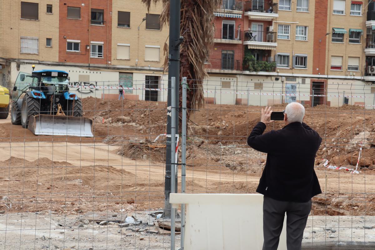 Así marchan las obras en el "agujero de la vergüenza" de Orriols