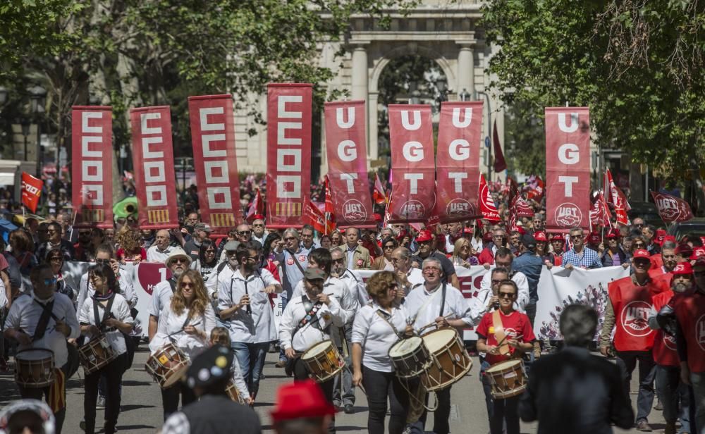 Manifestación del Día del Trabajo en València