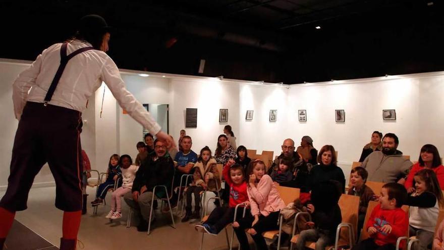 Pablo Picallo, ayer, durante su espectáculo.