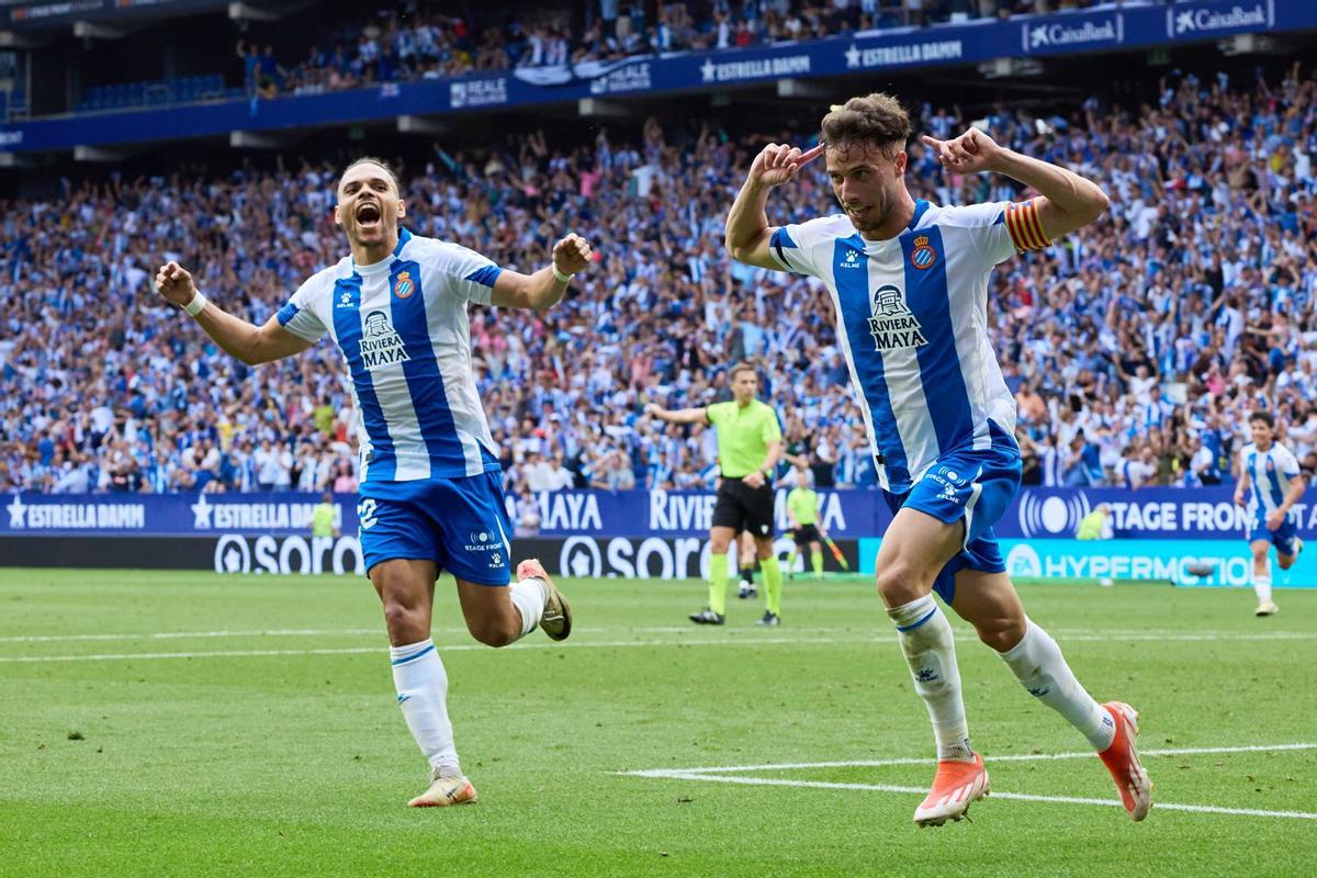 RCD Espanyol - Real Oviedo, final por el ascenso a Primera, en imágenes.