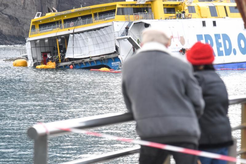 Nuevo intento de reflotar el ferry de Fred Olsen