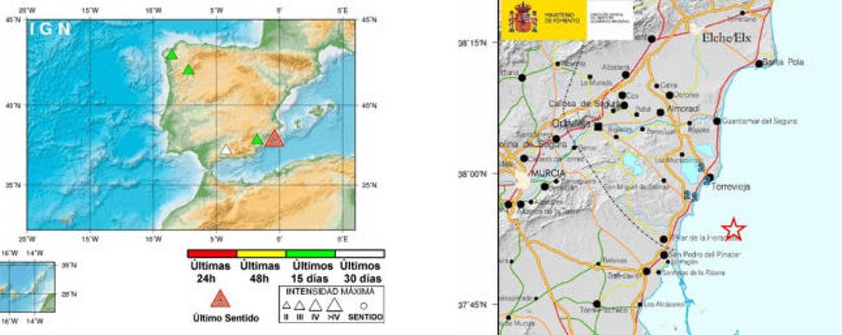 Datos del terremoto que ofrece el Instituto Nacional de Geografía