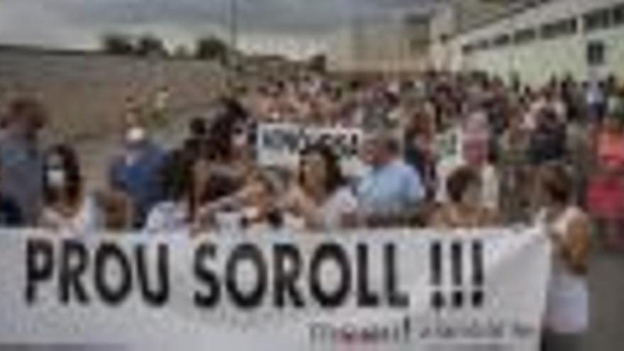 Manifestació contra els sorolls a Sarrià.