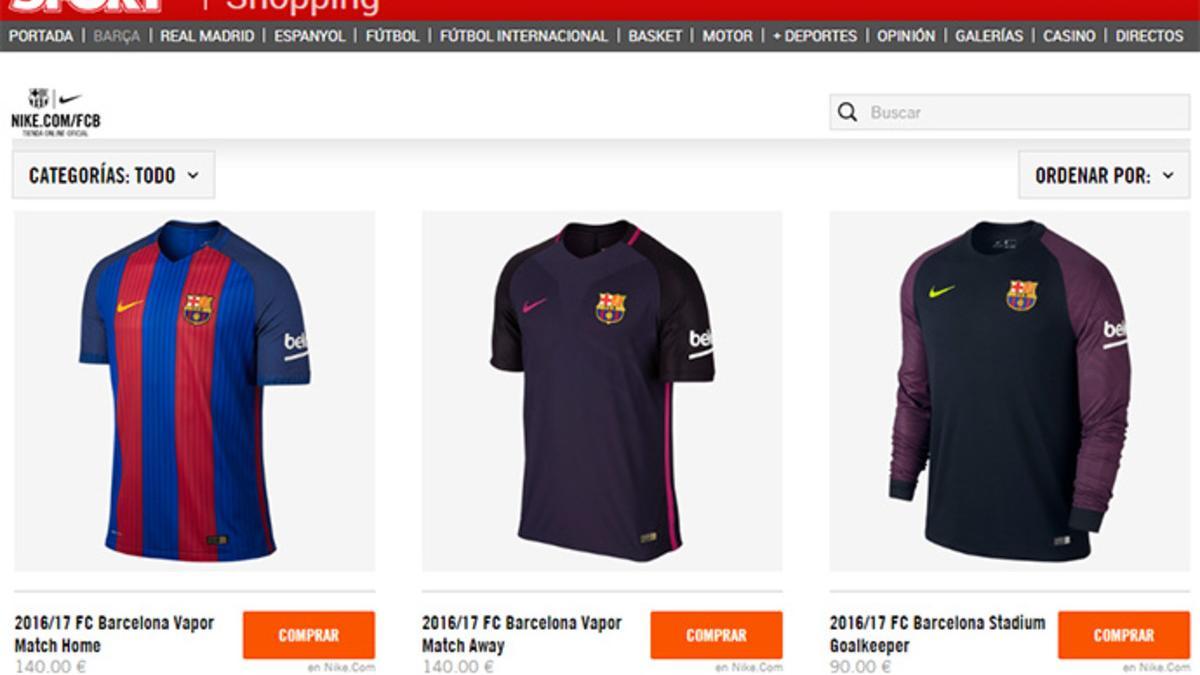 En nuestra nueva tienda podrás comprar la nueva camiseta del FC Barcelona