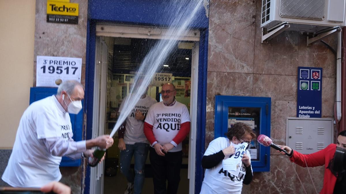 Administración de Lotería de Badajoz donde se ha vendido el tercer premio.