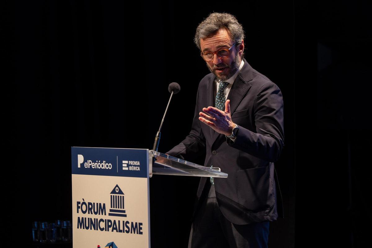 Aitor Moll, consejero delegado de Prensa Ibérica, en el I Fòrum Municipalisme