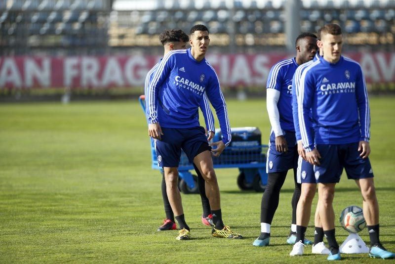 Entrenamiento del Real Zaragoza el 30 de enero