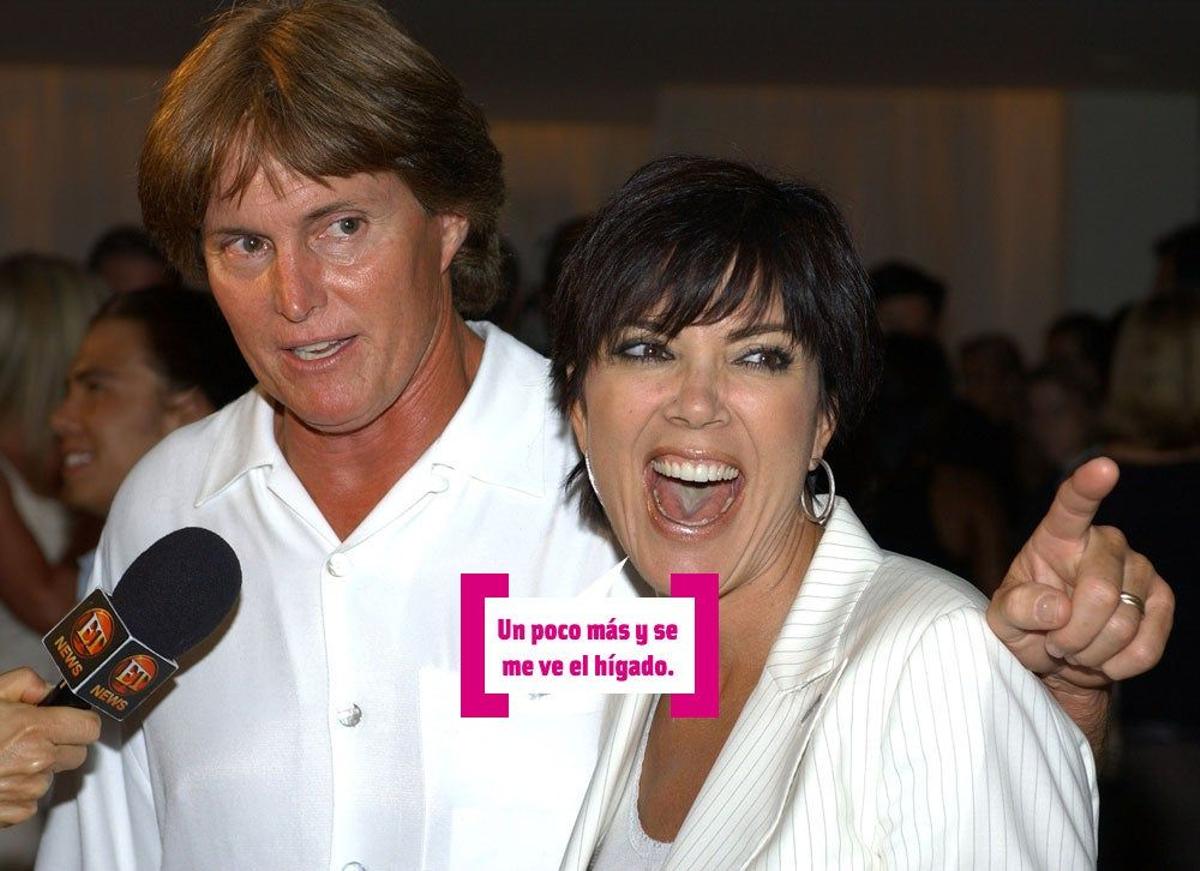 Bruce Jenner (Caitlyn) y Kris en el año 2002