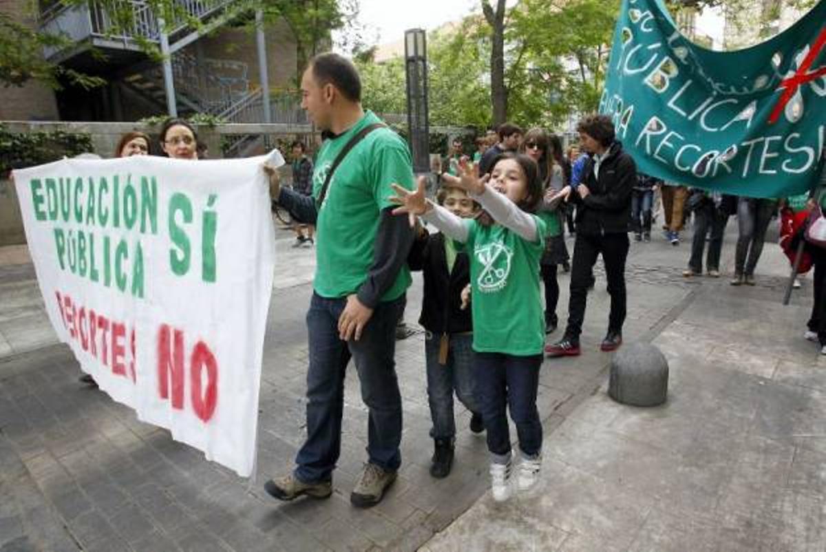 Las imágenes de la jornada de huelga de la enseñanza